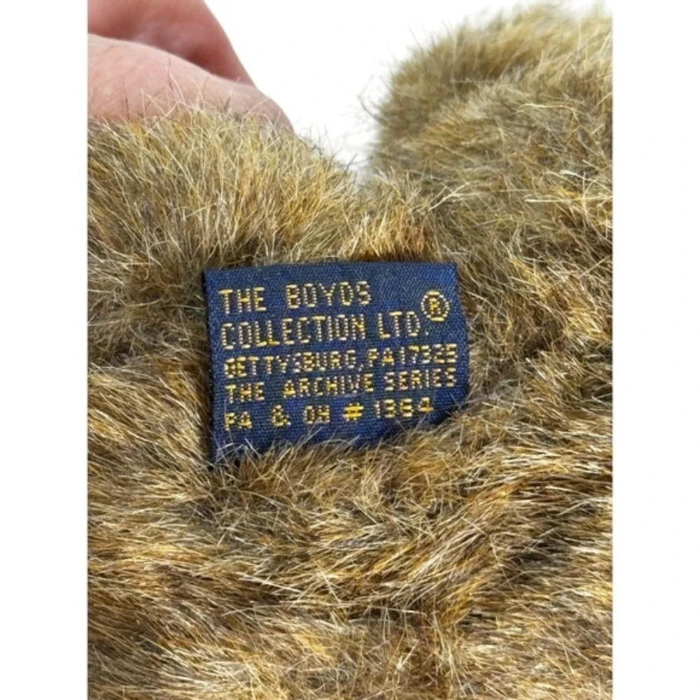 Boyds Collection LTD Bear Plush Archive Series Flower Hat Red‎ Ribbon